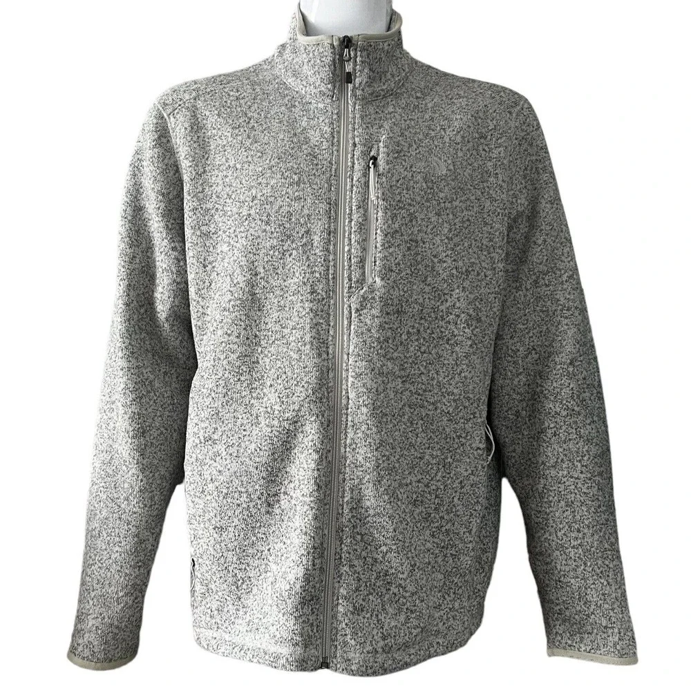 The North Face Jacket Men Size XL‎ Fleece Full Zip Heather Grey Jacket